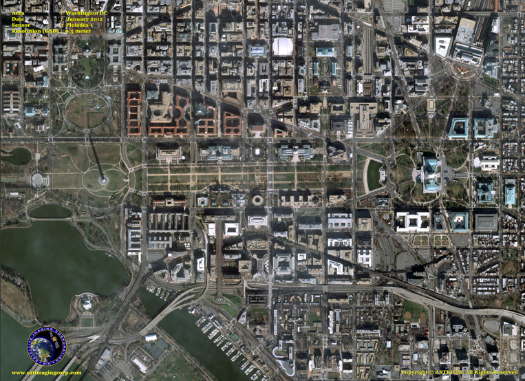 Satellite Image Of Washington Dc Pleiades-1A Satellite Image Of Washington, D.c. | Satellite Imaging Corp